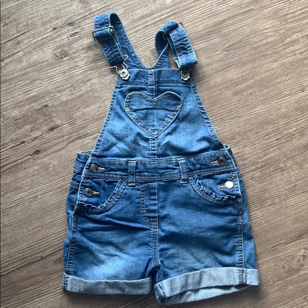 Girls George short overalls size 6